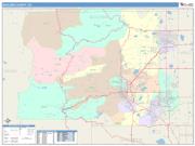 Boulder <br /> Wall Map <br /> Color Cast Style 2024 Map
