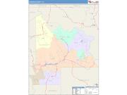 Gunnison <br /> Wall Map <br /> Color Cast Style 2024 Map