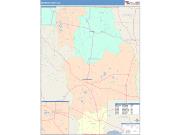 Berrien <br /> Wall Map <br /> Color Cast Style 2024 Map