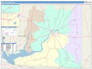 Decatur <br /> Wall Map <br /> Color Cast Style 2024 Map