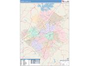 Gwinnett <br /> Wall Map <br /> Color Cast Style 2024 Map