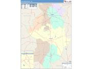 Jefferson <br /> Wall Map <br /> Color Cast Style 2024 Map