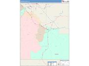 Owyhee <br /> Wall Map <br /> Color Cast Style 2024 Map