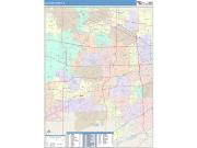 DuPage <br /> Wall Map <br /> Color Cast Style 2024 Map