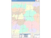 Iroquois <br /> Wall Map <br /> Color Cast Style 2024 Map