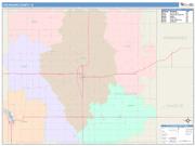 Chickasaw <br /> Wall Map <br /> Color Cast Style 2024 Map