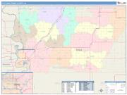 Pottawattamie <br /> Wall Map <br /> Color Cast Style 2024 Map
