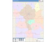 Webster <br /> Wall Map <br /> Color Cast Style 2024 Map