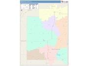 Greenwood <br /> Wall Map <br /> Color Cast Style 2024 Map