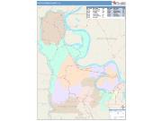Pointe Coupee <br /> Wall Map <br /> Color Cast Style 2024 Map