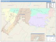 Allegany <br /> Wall Map <br /> Color Cast Style 2024 Map
