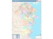 Anne Arundel <br /> Wall Map <br /> Color Cast Style 2024 Map