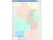 Aitkin <br /> Wall Map <br /> Color Cast Style 2024 Map