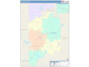 Leflore <br /> Wall Map <br /> Color Cast Style 2024 Map