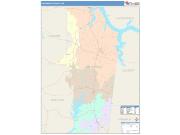 Tishomingo <br /> Wall Map <br /> Color Cast Style 2024 Map