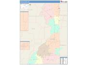 Dunklin <br /> Wall Map <br /> Color Cast Style 2024 Map