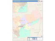 Yellowstone <br /> Wall Map <br /> Color Cast Style 2024 Map