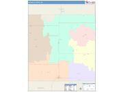 Nuckolls <br /> Wall Map <br /> Color Cast Style 2024 Map