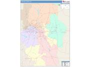Alamance <br /> Wall Map <br /> Color Cast Style 2024 Map