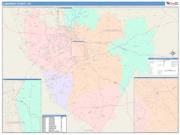 Cabarrus <br /> Wall Map <br /> Color Cast Style 2024 Map
