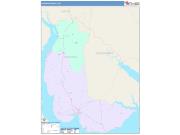Chowan <br /> Wall Map <br /> Color Cast Style 2024 Map
