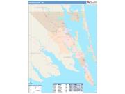 Currituck <br /> Wall Map <br /> Color Cast Style 2024 Map