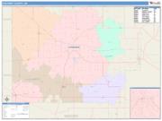 Van Wert <br /> Wall Map <br /> Color Cast Style 2024 Map