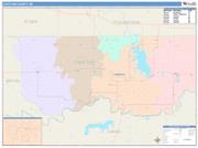 Choctaw <br /> Wall Map <br /> Color Cast Style 2024 Map