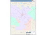 Pontotoc <br /> Wall Map <br /> Color Cast Style 2024 Map