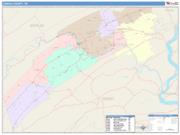 Juniata <br /> Wall Map <br /> Color Cast Style 2024 Map