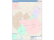 Abbeville <br /> Wall Map <br /> Color Cast Style 2024 Map