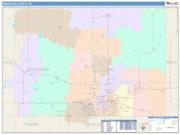 Minnehaha <br /> Wall Map <br /> Color Cast Style 2024 Map