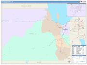 Tooele <br /> Wall Map <br /> Color Cast Style 2024 Map