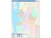 Chittenden <br /> Wall Map <br /> Color Cast Style 2024 Map