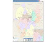Albemarle <br /> Wall Map <br /> Color Cast Style 2024 Map