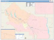 Kittitas <br /> Wall Map <br /> Color Cast Style 2024 Map