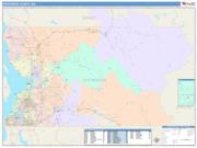 Snohomish <br /> Wall Map <br /> Color Cast Style 2024 Map