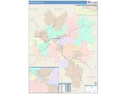 Kanawha <br /> Wall Map <br /> Color Cast Style 2024 Map