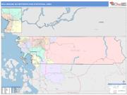 Bellingham <br /> Wall Map <br /> Color Cast Style 2024 Map