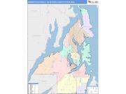 Bremerton-Silverdale <br /> Wall Map <br /> Color Cast Style 2024 Map