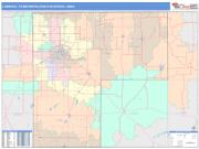 Lubbock <br /> Wall Map <br /> Color Cast Style 2024 Map