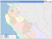 Salinas <br /> Wall Map <br /> Color Cast Style 2024 Map