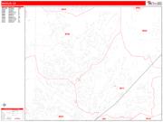 Rocklin <br /> Wall Map <br /> Zip Code <br /> Red Line Style 2024 Map
