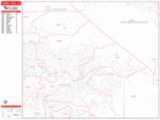 Yorba Linda <br /> Wall Map <br /> Zip Code <br /> Red Line Style 2024 Map