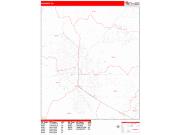 Boulder <br /> Wall Map <br /> Zip Code <br /> Red Line Style 2022 Map
