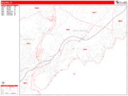 Milford <br /> Wall Map <br /> Zip Code <br /> Red Line Style 2024 Map