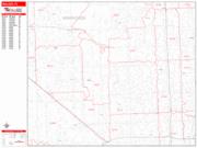 Hialeah <br /> Wall Map <br /> Zip Code <br /> Red Line Style 2024 Map