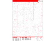 Margate <br /> Wall Map <br /> Zip Code <br /> Red Line Style 2024 Map