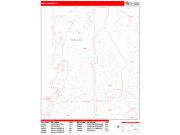 Palm Harbor <br /> Wall Map <br /> Zip Code <br /> Red Line Style 2024 Map