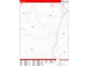 Smyrna <br /> Wall Map <br /> Zip Code <br /> Red Line Style 2024 Map
